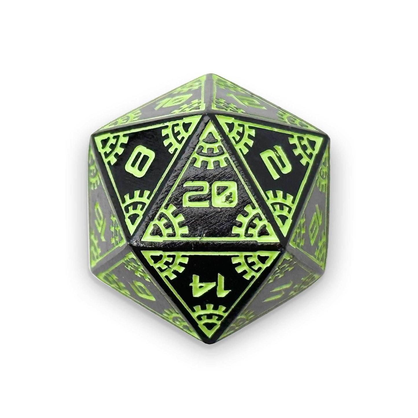 Space Dice Meteor Runestones™ - 25mm D20 - Aurora Lights -