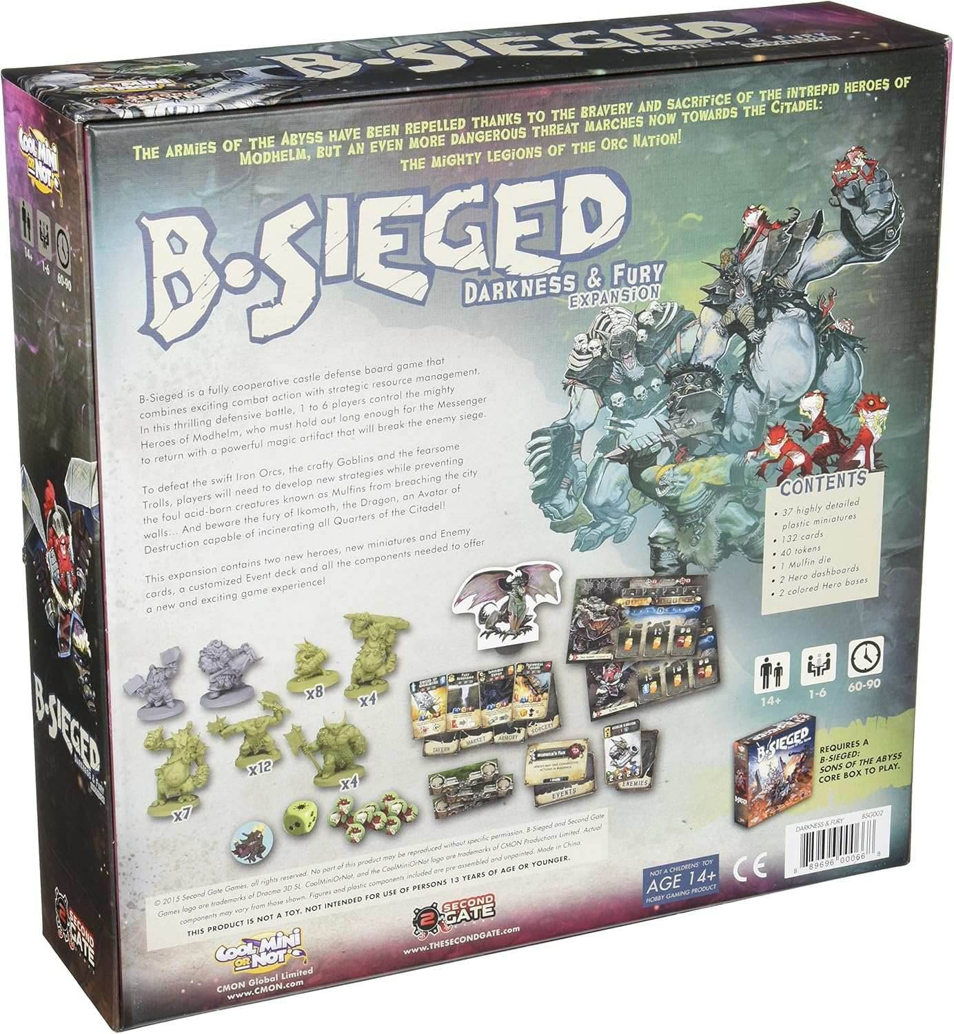 B-Sieged Darkness & Fury Board Game Expansion -