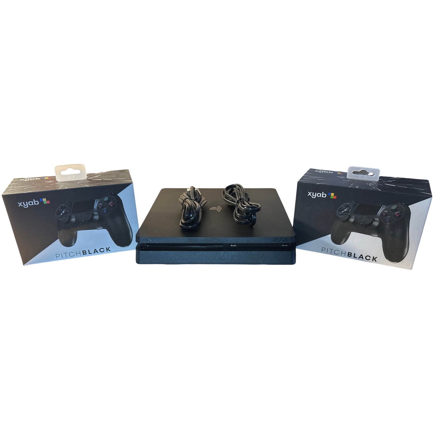 Playstation 4 1TB Slim Console (Refurbished) - System & 2 New New 3rd Party Controller (Refurbished)