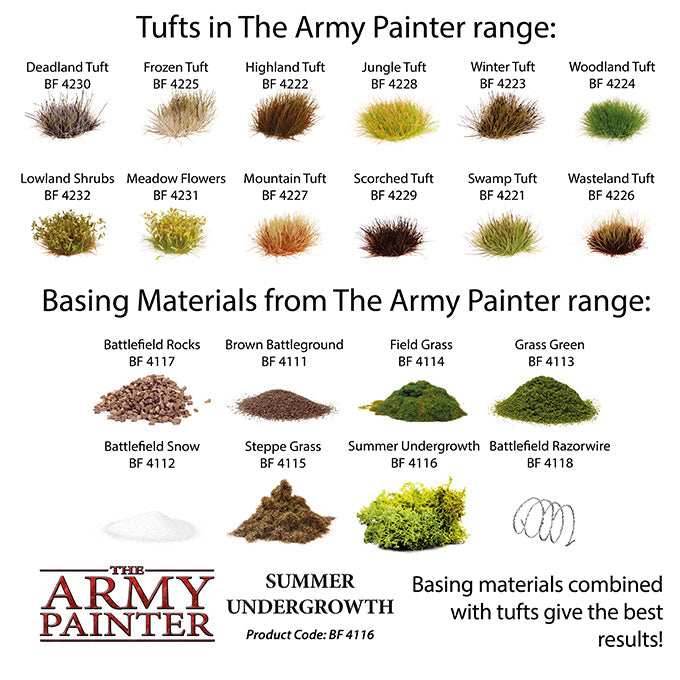 Army Painter Tools: Basing: Summer Undergrowth -