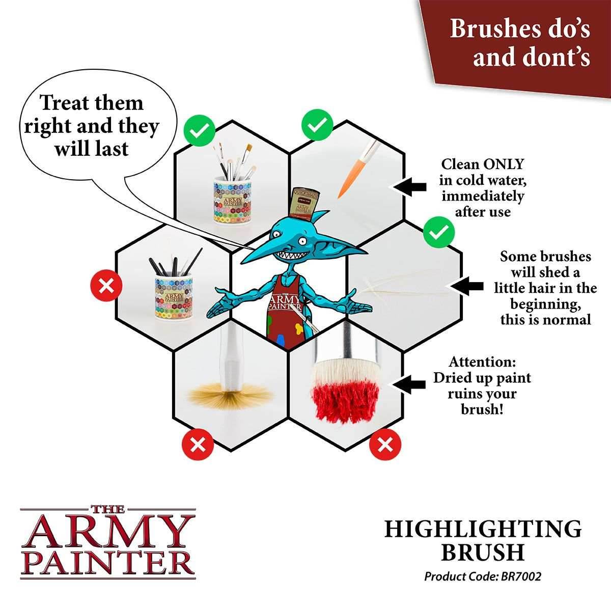 Army Painter Tools: Hobby Brush - Highlighting -