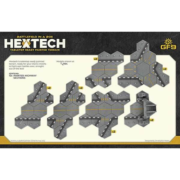 Battlefield in a Box: HexTech - Trinity City - Highway Exits and Tunnels -