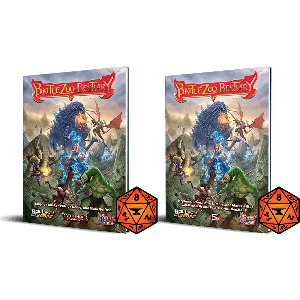 Battlezoo Bestiary Hardcover Standard Edition & PDF - D&D 5E and Pathfinder 2e / Hardcover & PDF & Foundry VTT Module