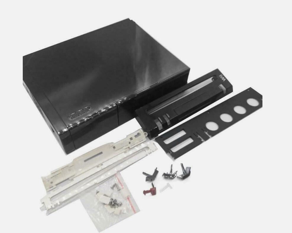 Nintendo Wii Full Replacement Shell Housing Black New Complete