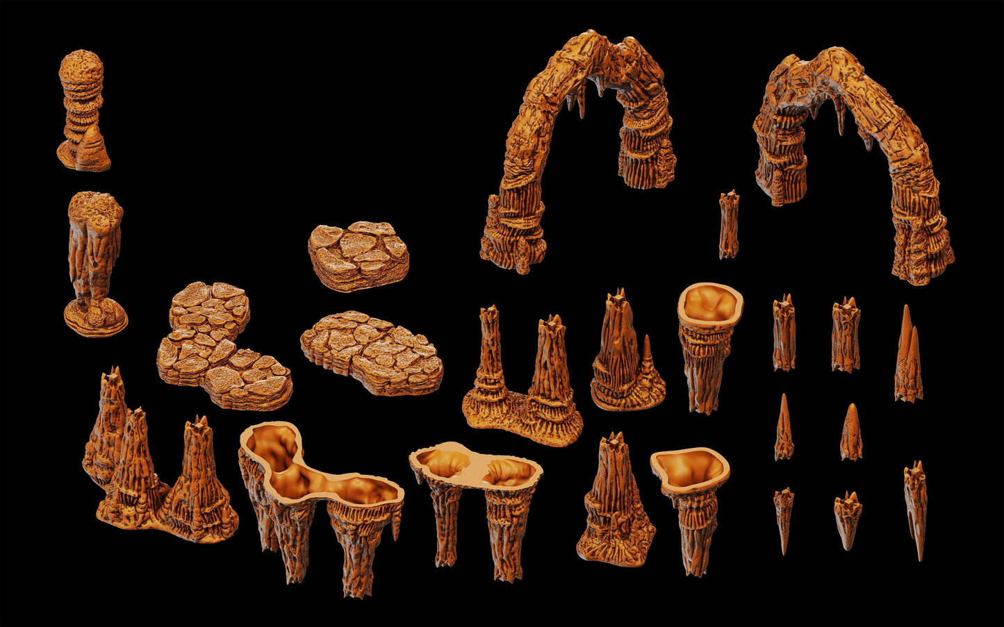 WarLock Tiles: Expansion Pack - Stalactites & Stalagmites -