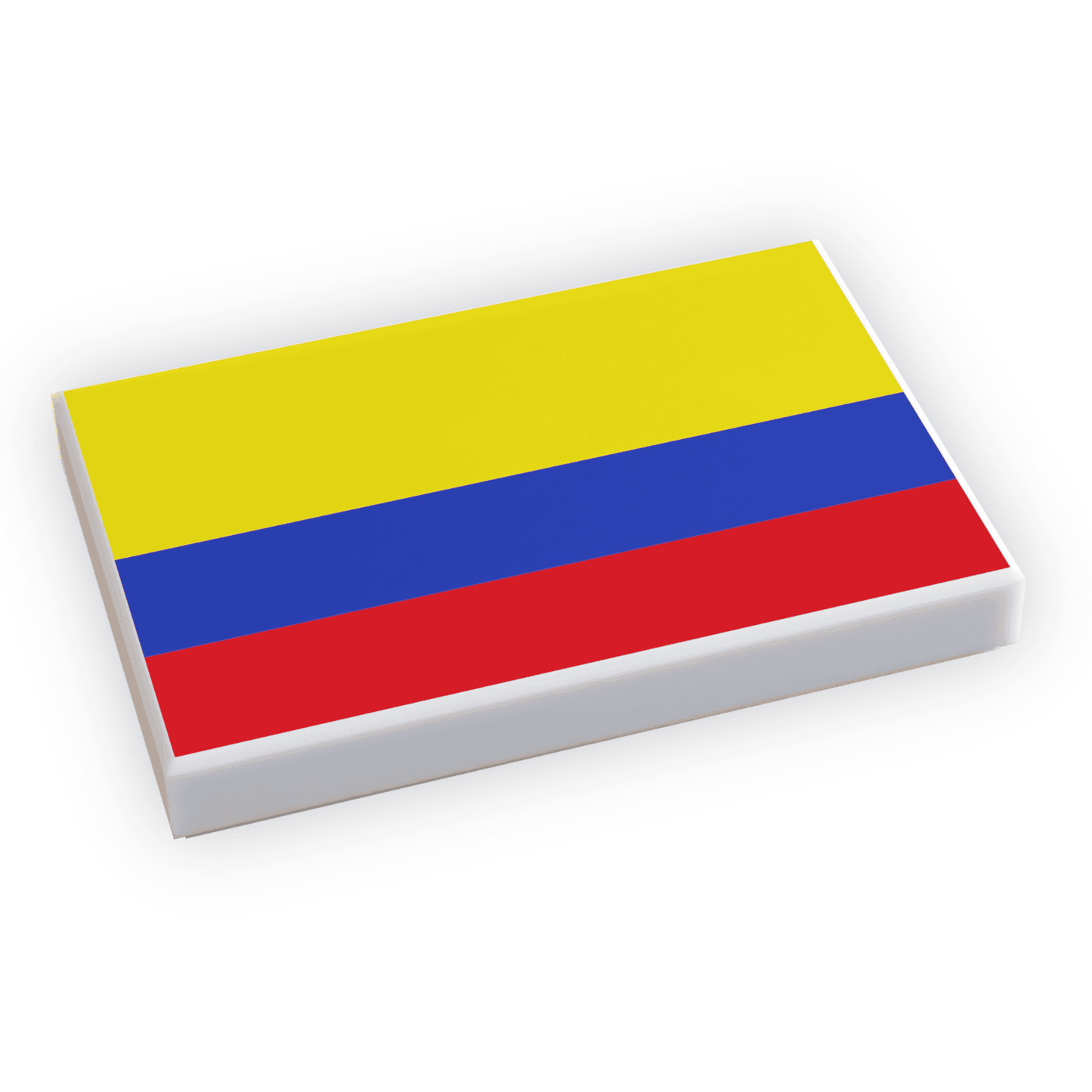 Colombia Flag (2x3 Tile) made using LEGO part -