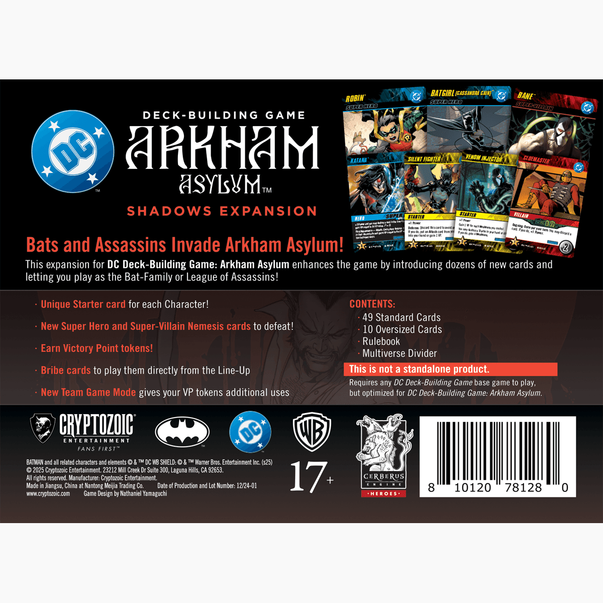 DC Deck-Building Game: Arkham Asylum Shadows Expansion -