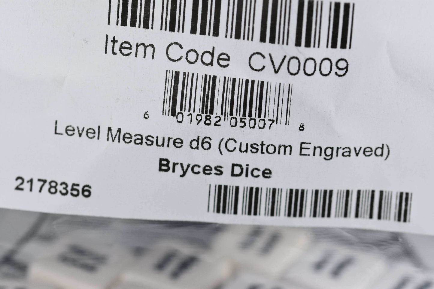 Level Measure d6 | Lower Level, Equal Level, Higher Level -
