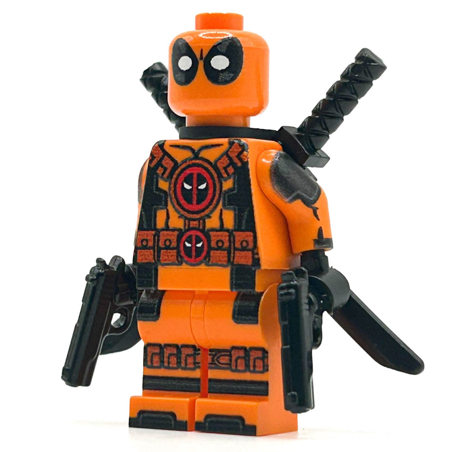 MERC (Orange) Minifig made using LEGO parts -