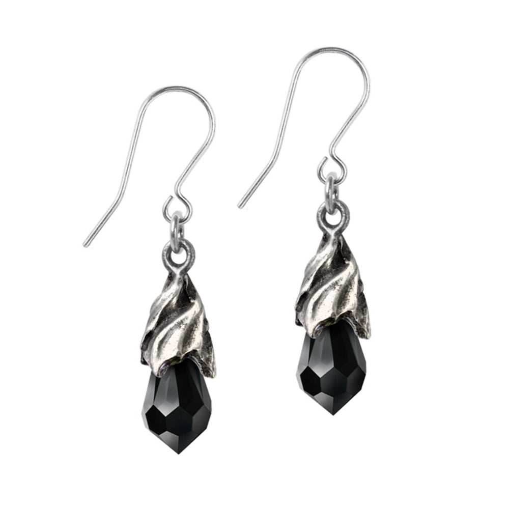 Empyrean Tear Earrings (Black) - Alchemy of England -
