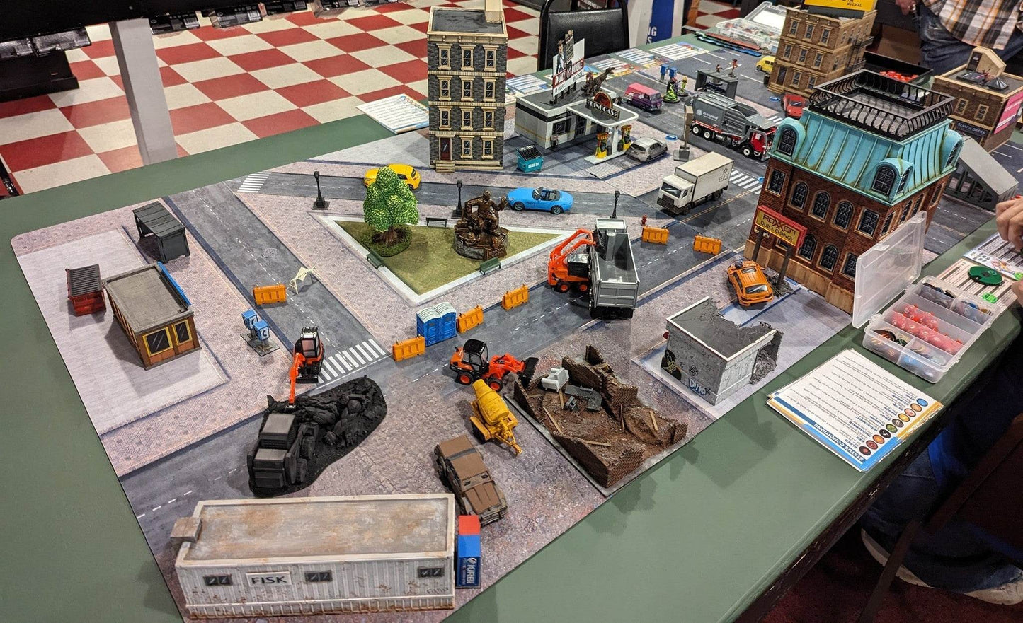 Modern City 2 - Neoprene Battle Mat - Warhammer, AoS, 40K, Kill Team, MCP, Shatterpoint, Legion, More - 36x36