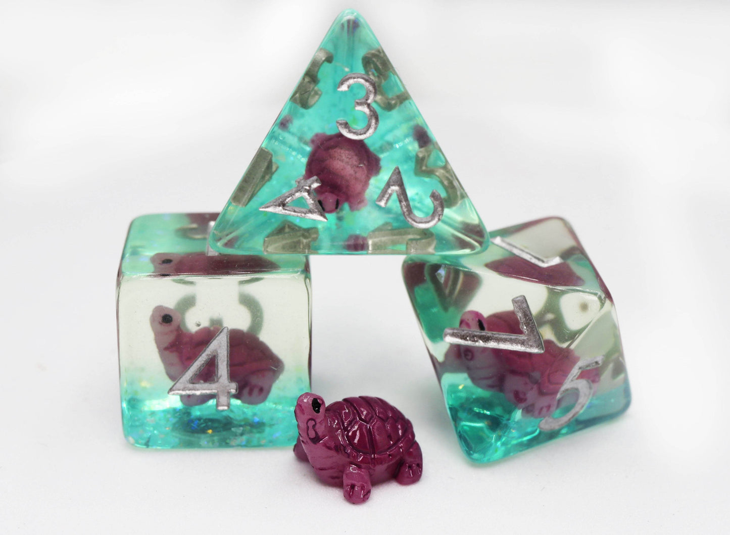 Gummy Turtle RPG Dice Set -