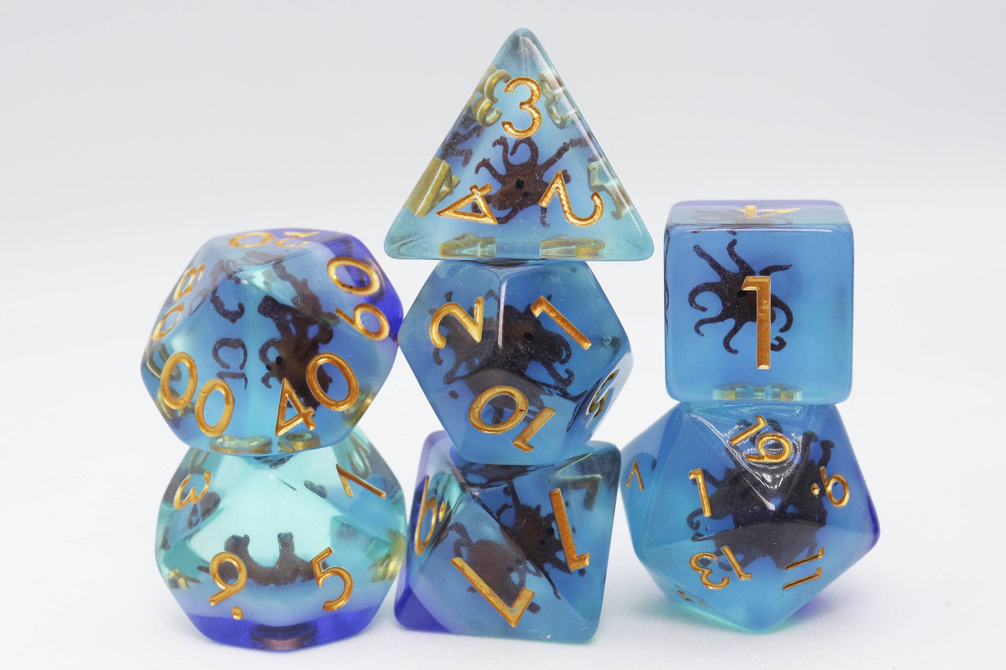Coffee Octopus RPG Dice Set -