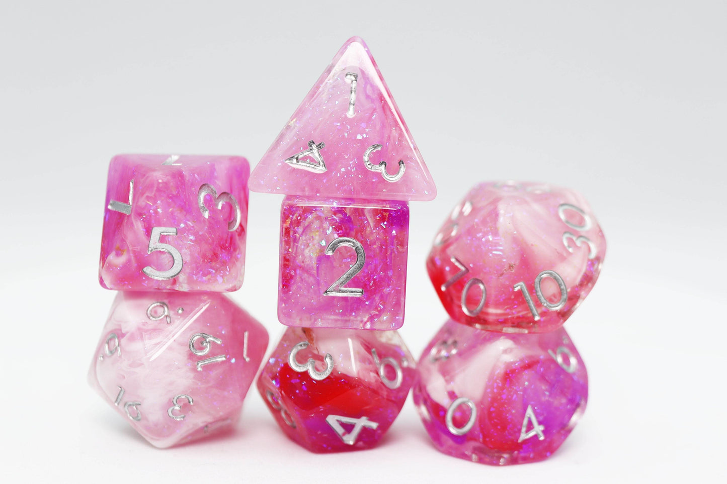 Flushed Frost RPG Dice Set -
