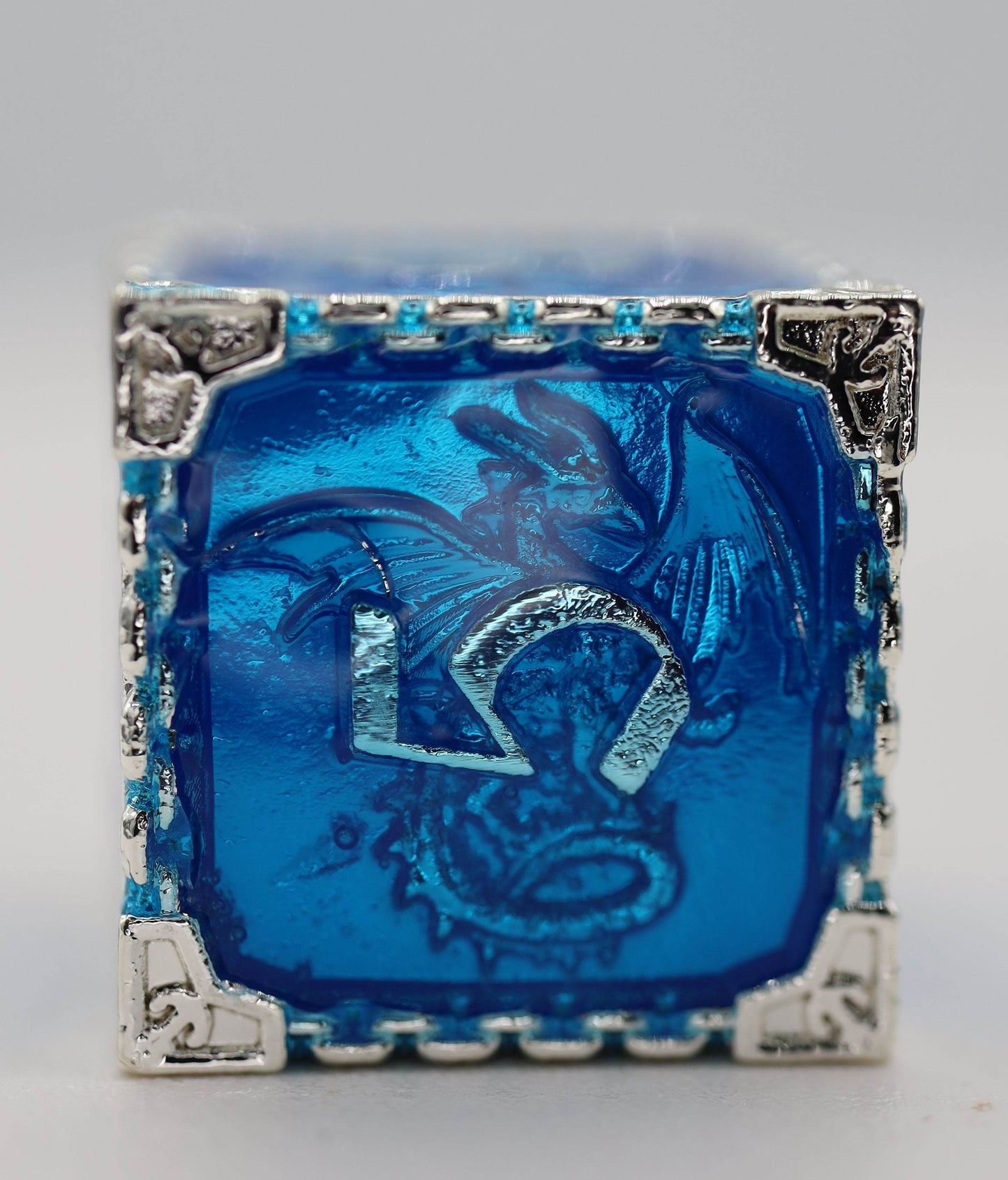 Chained Dragon: Oceanus - Metal RPG Dice Set -