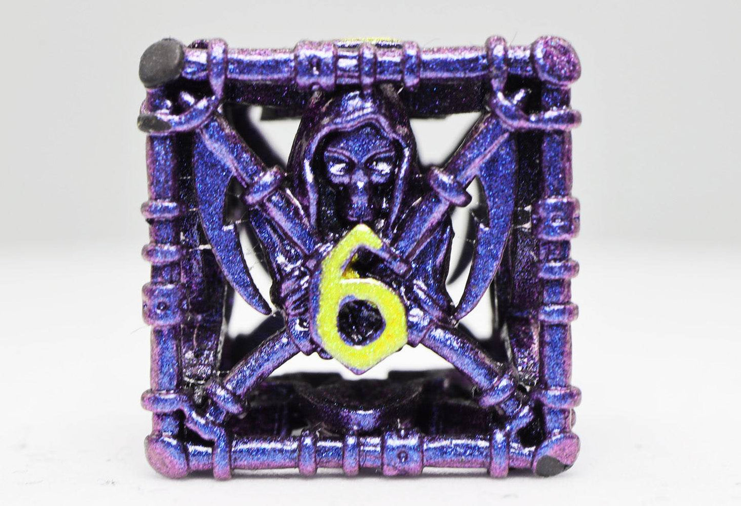 Grim Scythe: Purple - Metal RPG Dice Set -