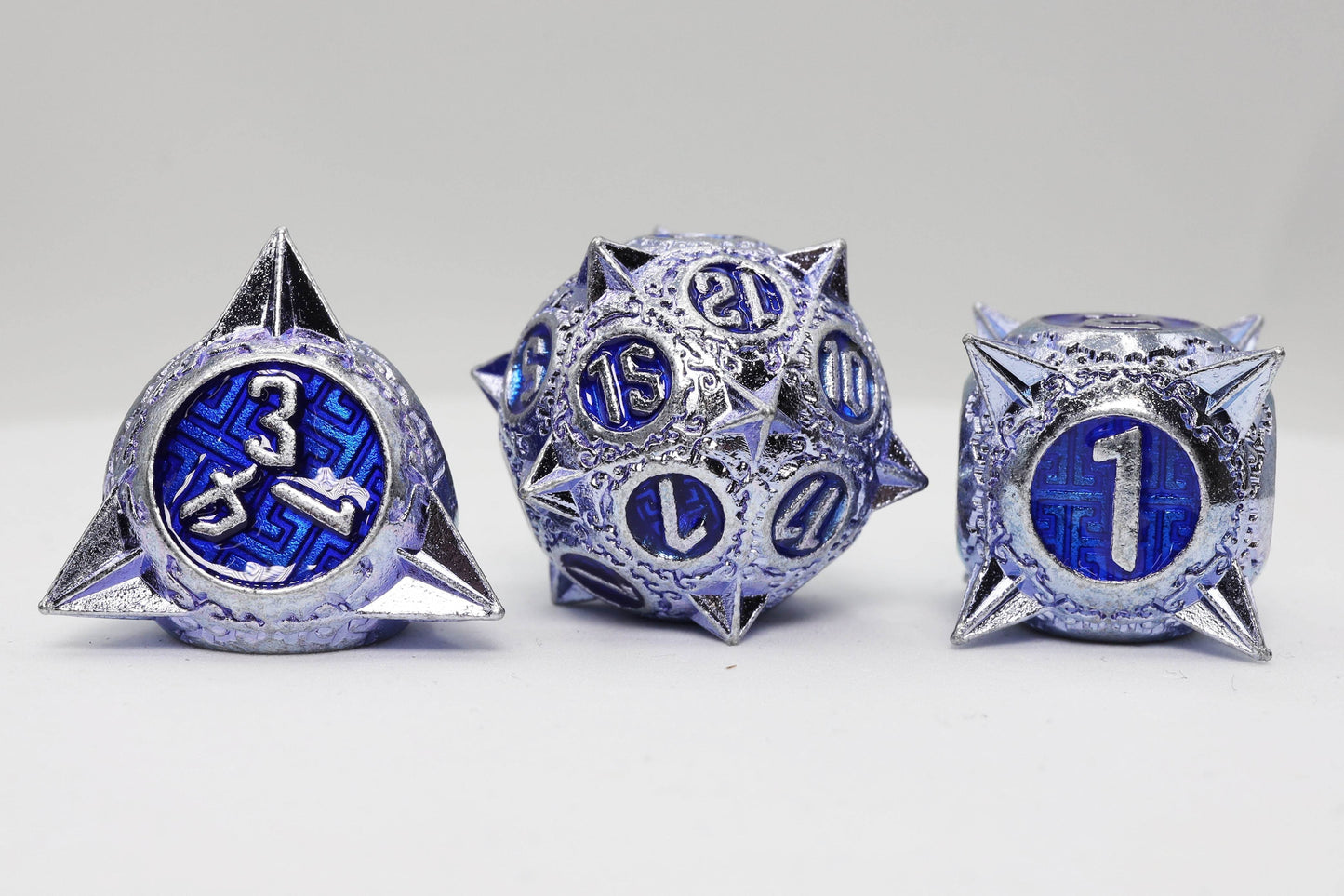 Meteor Storm: Peculiar Purple - Metal RPG Dice Set -