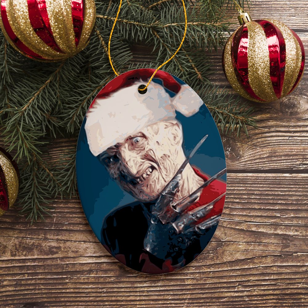 Freddie Krueger Christmas Ornament, Scary Movie Xmas Decoration