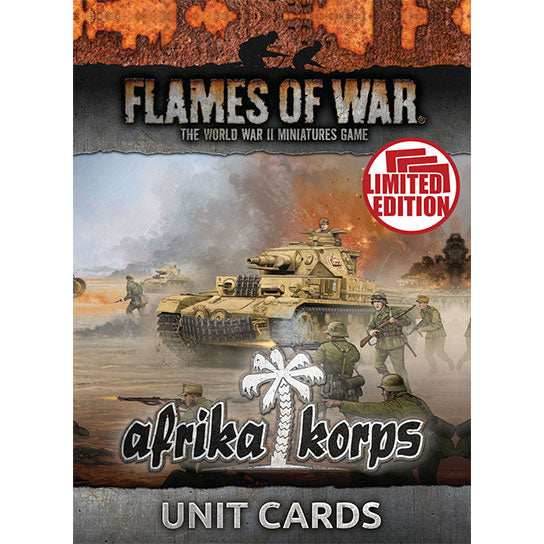 Flames of War: German Afrika Korps Unit Cards -