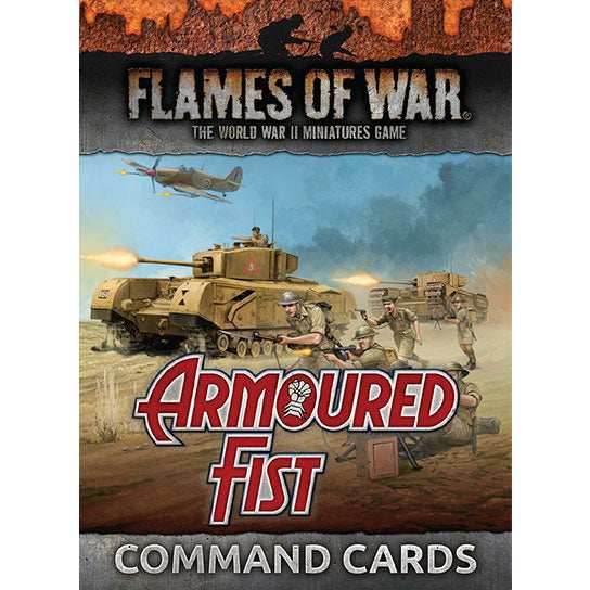 Flames of War: British Armoured Fist Command Cards -