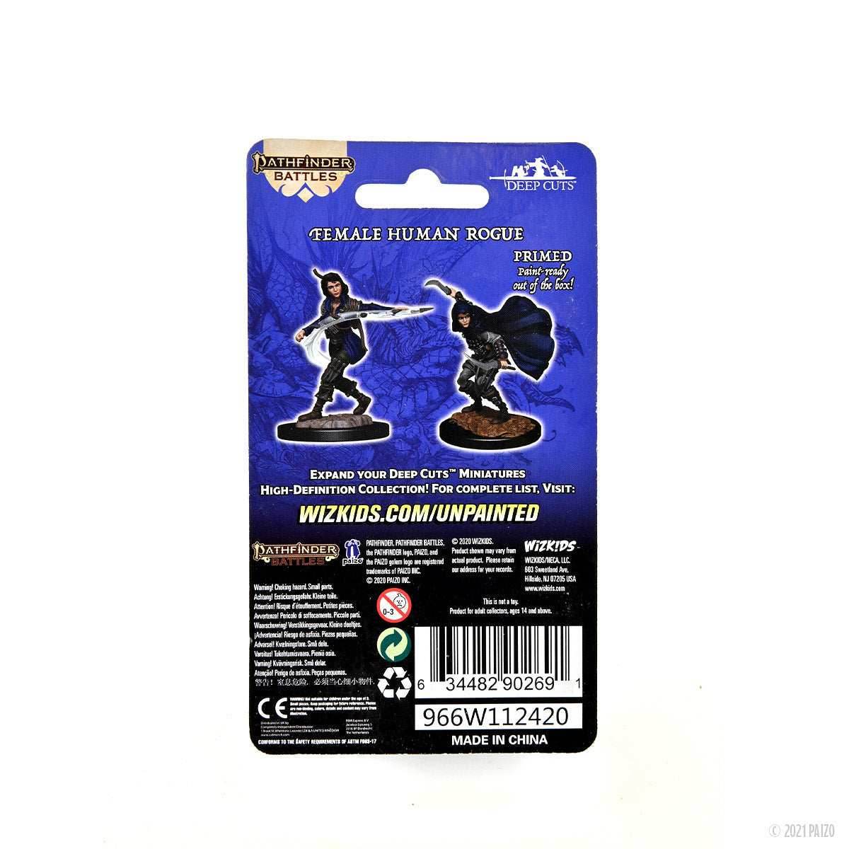 Pathfinder Battles: Deep Cuts - Human Rogue Female -