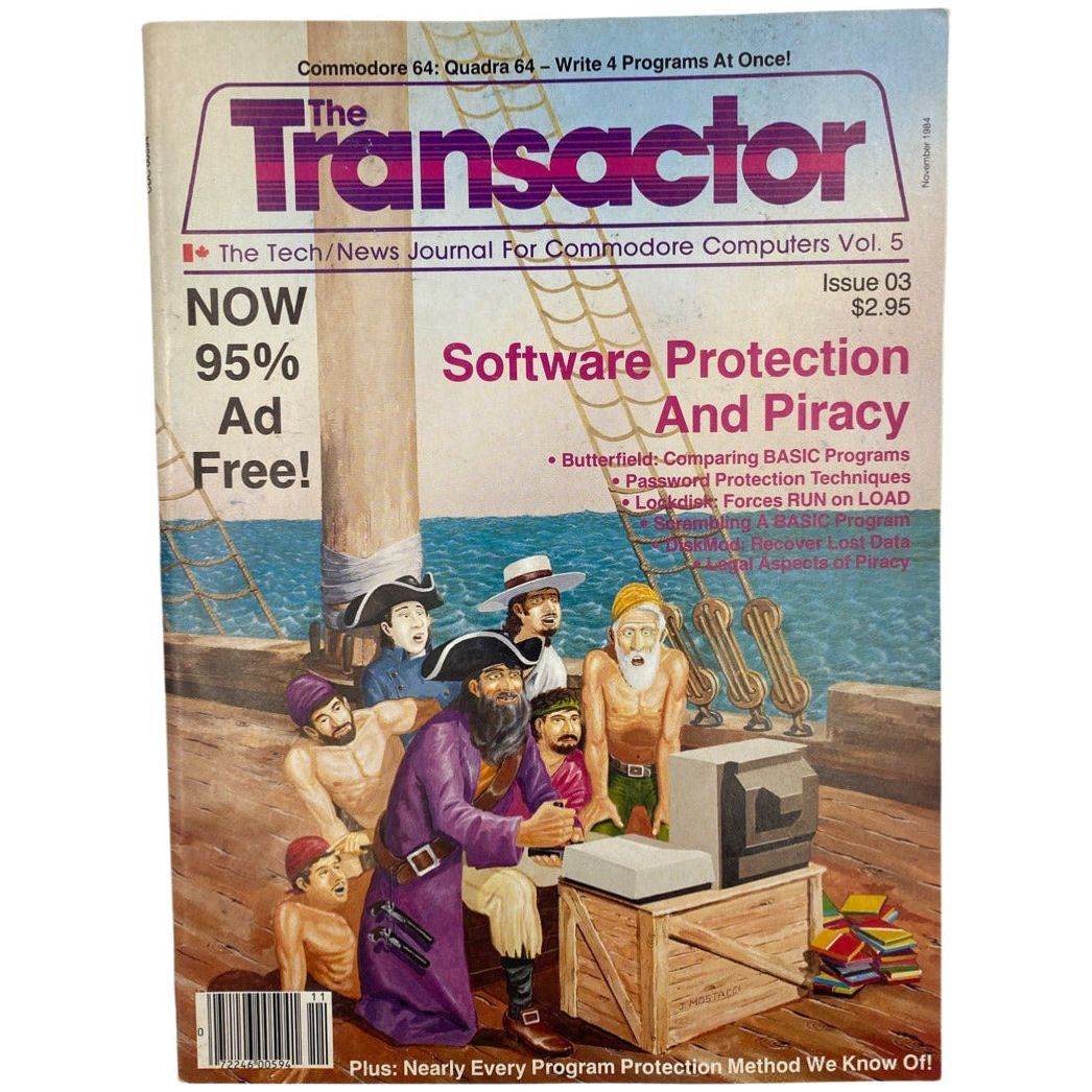 The Transactor Magazine - November 1984 - Volume 5 Issue 3 - Commodore News/Tech Journal -