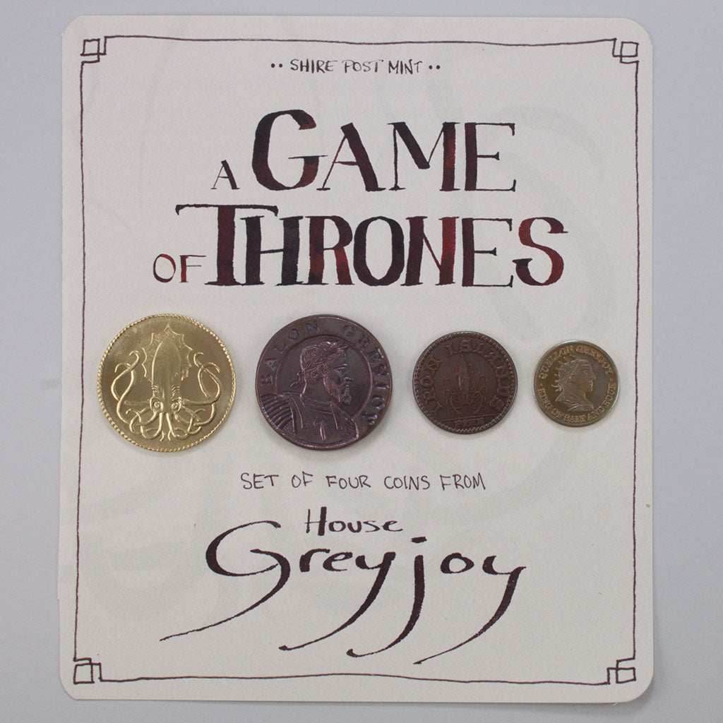 House Greyjoy Set of Four Coins -