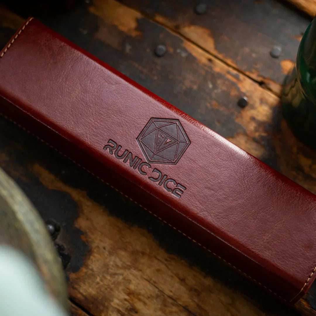 Gemstone Blue Lace Agate Eye Stone Hand Carved DND Dice Set - Full Set And Free Dice Box