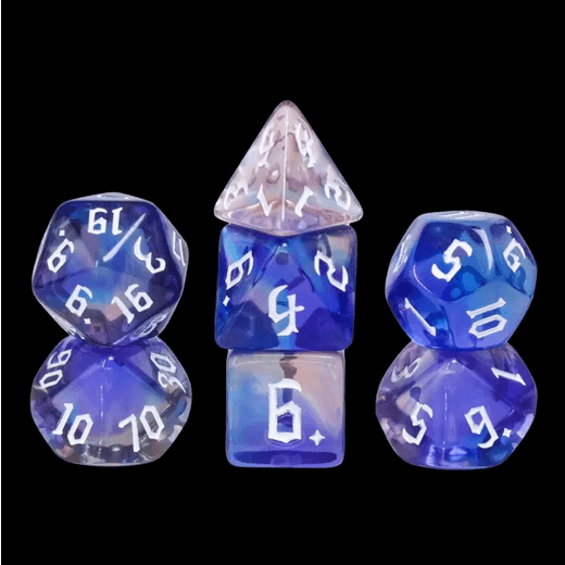 Glimmer Night RPG Dice Set -