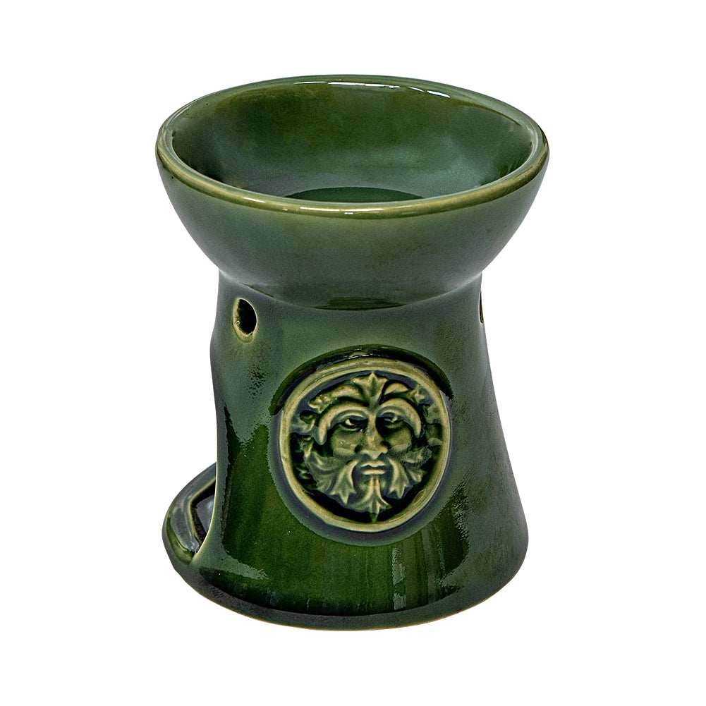 Green Man Ceramic Oil Burner -