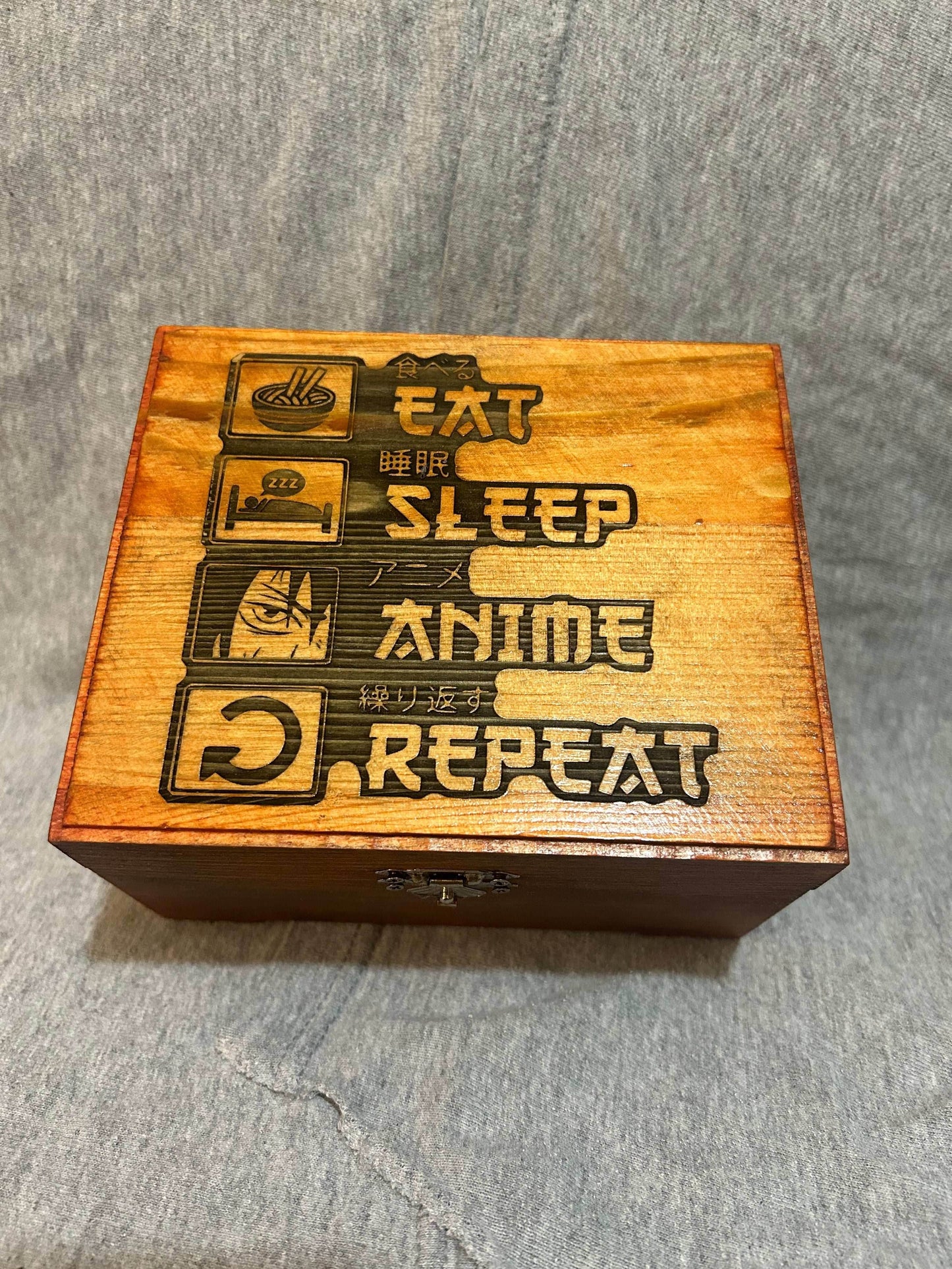 Eat Sleep Anime Repeat Box -