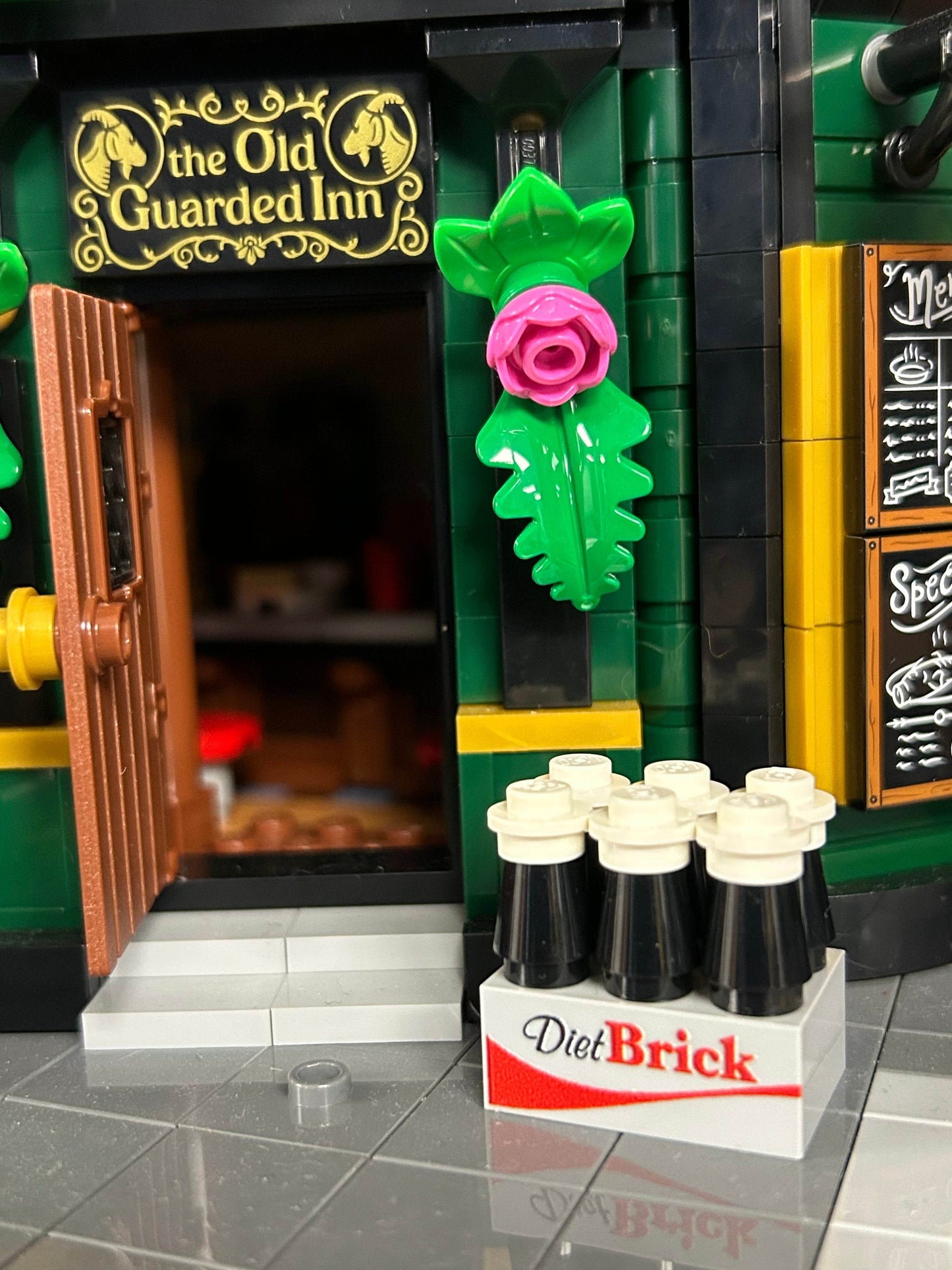 6-Pack of Diet Brick Soda made using LEGO parts -