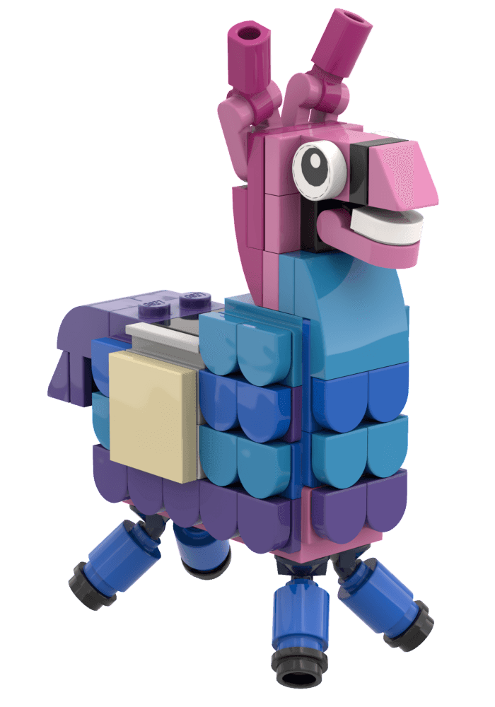 Party Llama - Custom Building Set using LEGO parts, B3 Customs -
