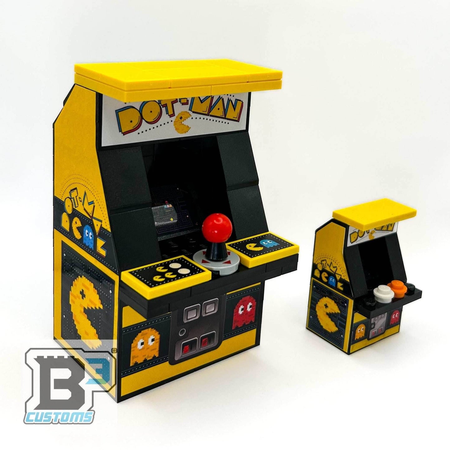 GIANT! Dot-Man Arcade Machine made using LEGO parts - B3 Customs -