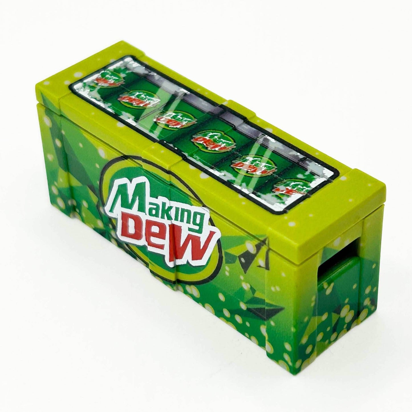 Making Dew Soda BrickArms Custom Printed Crate - B3 Customs -