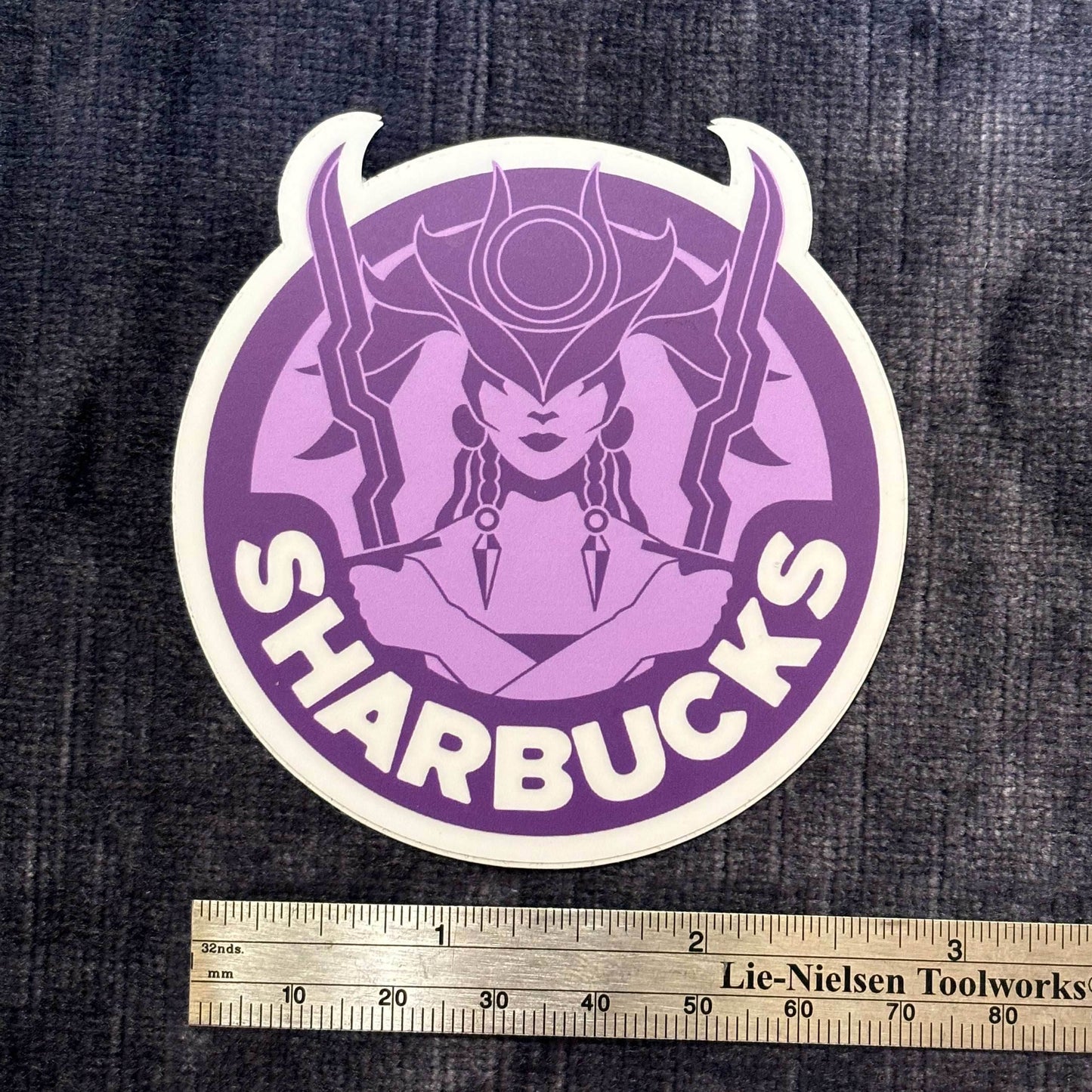 Sharbucks Vinyl Sticker – Brewed in Darkness by the Lady of Loss -