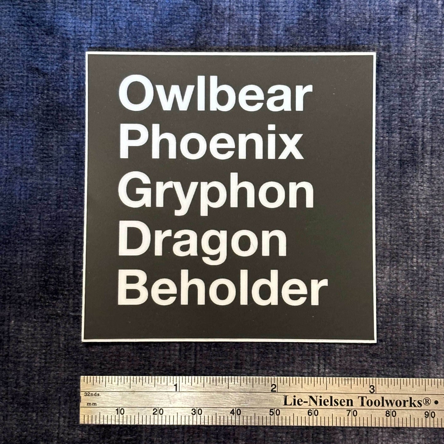 Classic D&D Monsters Vinyl Sticker – Quintessential Fantasy Beastiary -