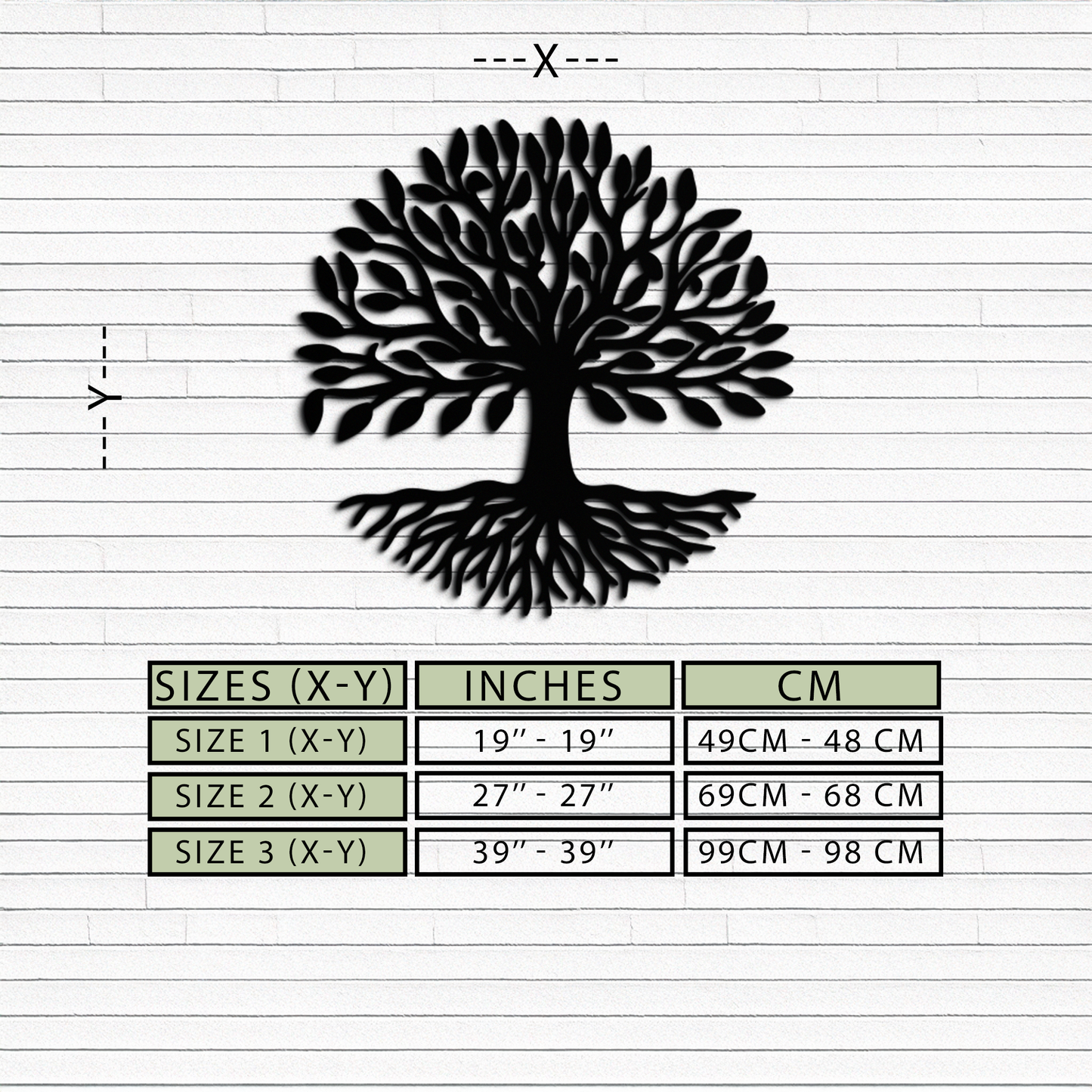 Tree of Life Metal Wall Art - Modern Steel Nature-Inspired Decor - KAF112