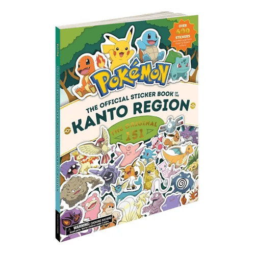 Pokémon the Official Sticker Book of the Kanto Region: The Original 151 - Paperback -