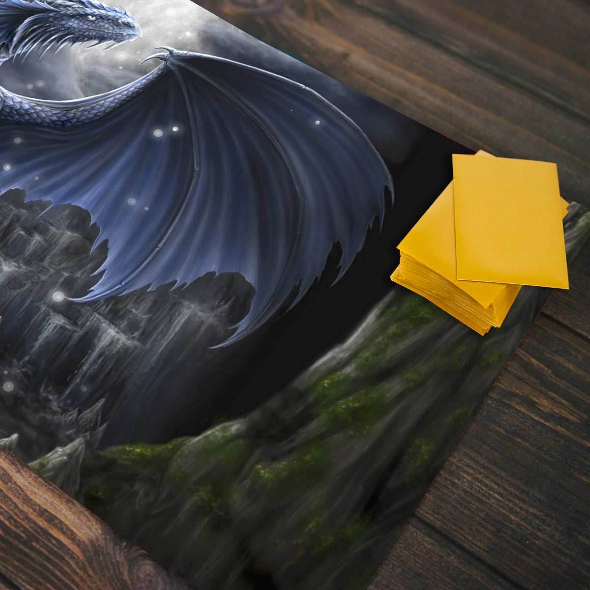 Blue Moon Dragon Playmat - Standard Playmat / Plain