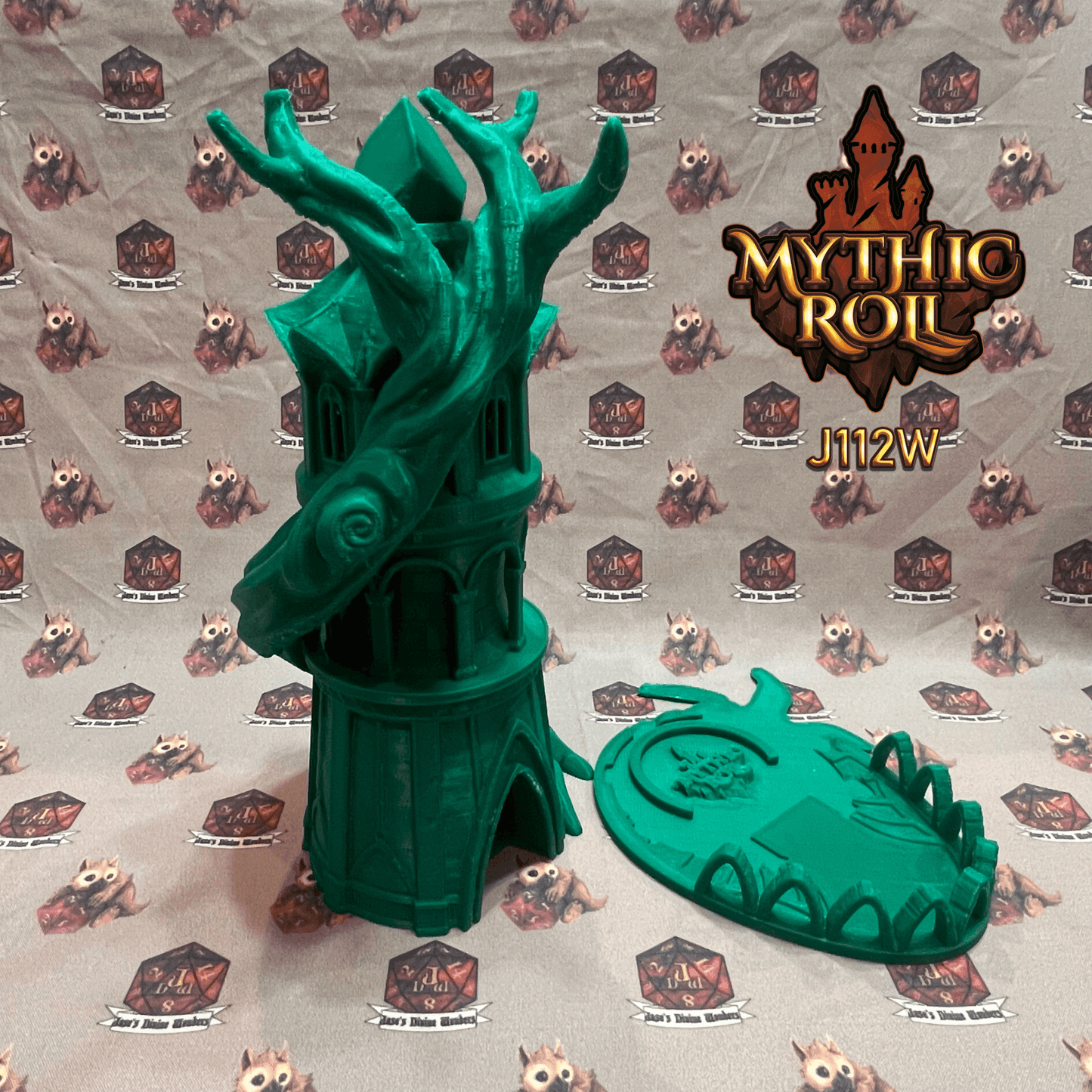 Mythic Roll Dice Tower - Tree of Life - Black
