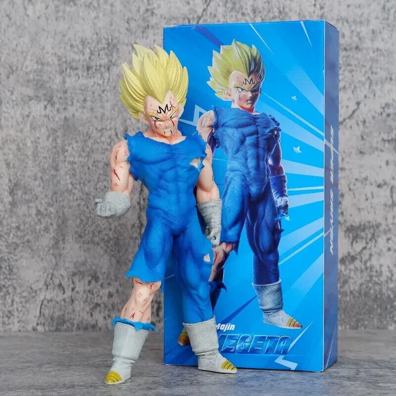 Majin Vegeta Dragon Ball Z Figure, Dragon Ball Super Saiyan Blue Figurine, Anime Collectibles 8 in