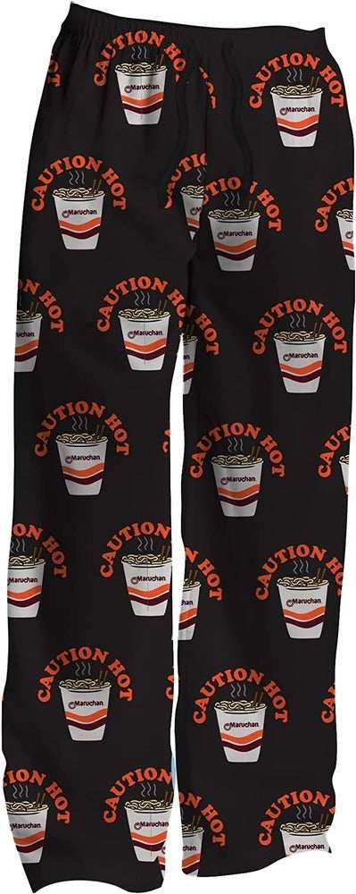 Maruchan Caution Hot Noodles Lounge Pants for Mens and Womens Sleepwear - S