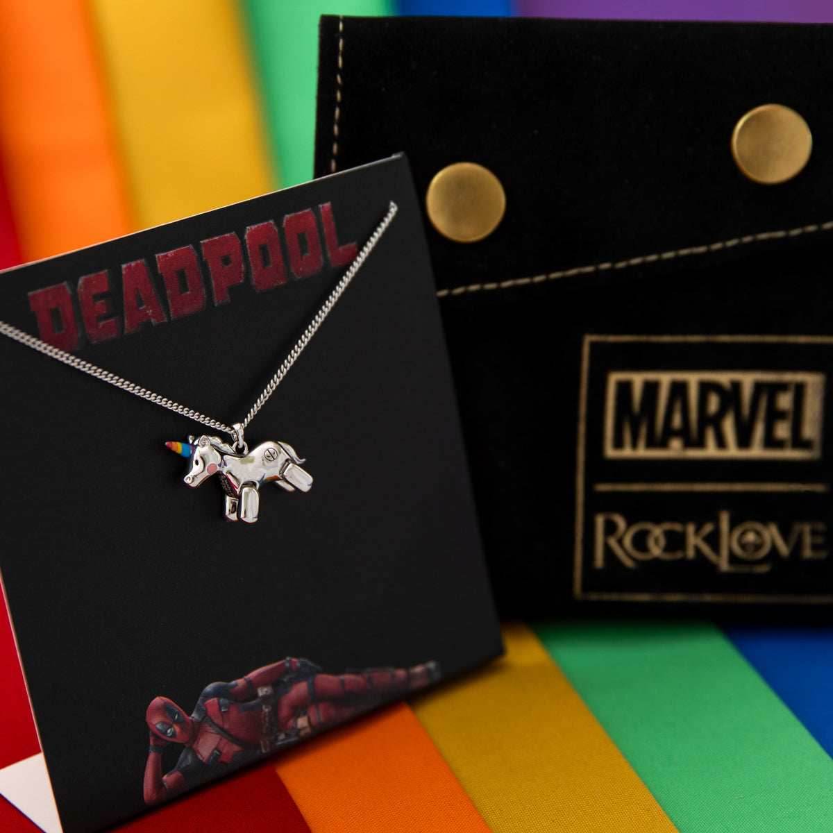 Marvel X RockLove DEADPOOL Unicorn Necklace -