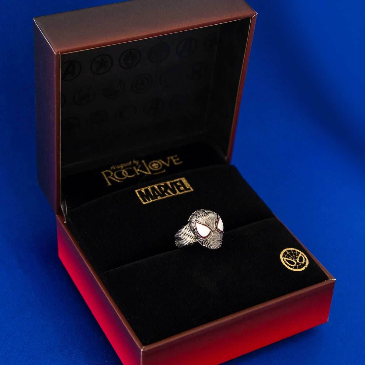Marvel X RockLove SPIDER-MAN Miles Morales Mask Ring - Size 6