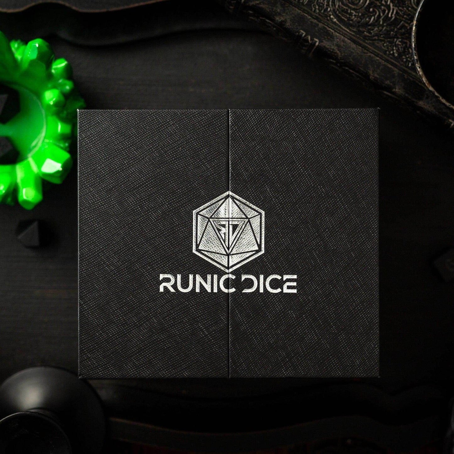 Massive Green Skull Liquid Core 95MM Chonk Handmade Resin Dice And Box - Only 1 D20