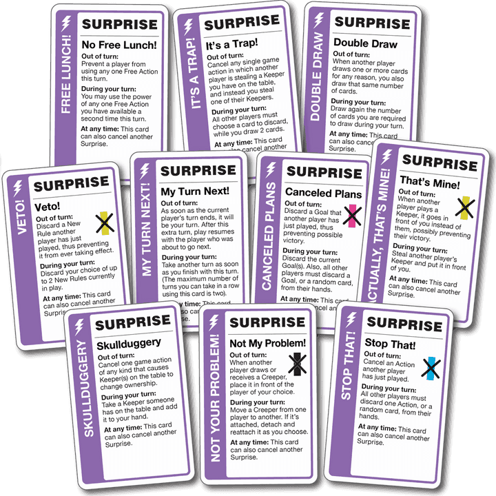 Fluxx: More Suprises Expansion Deck -