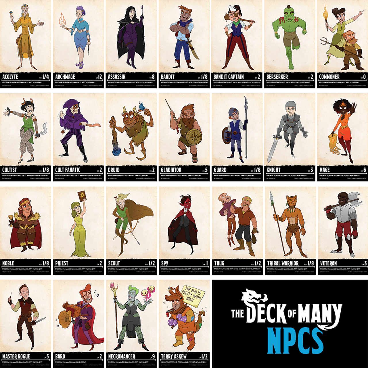 The Deck of Many: NPCS -