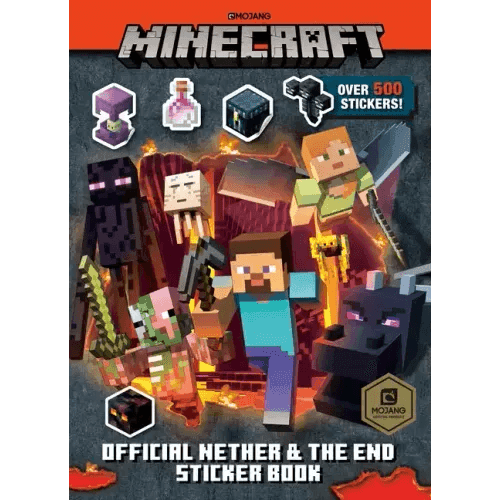 Minecraft Official the Nether and the End Sticker Book (Minecraft) - Paperback -