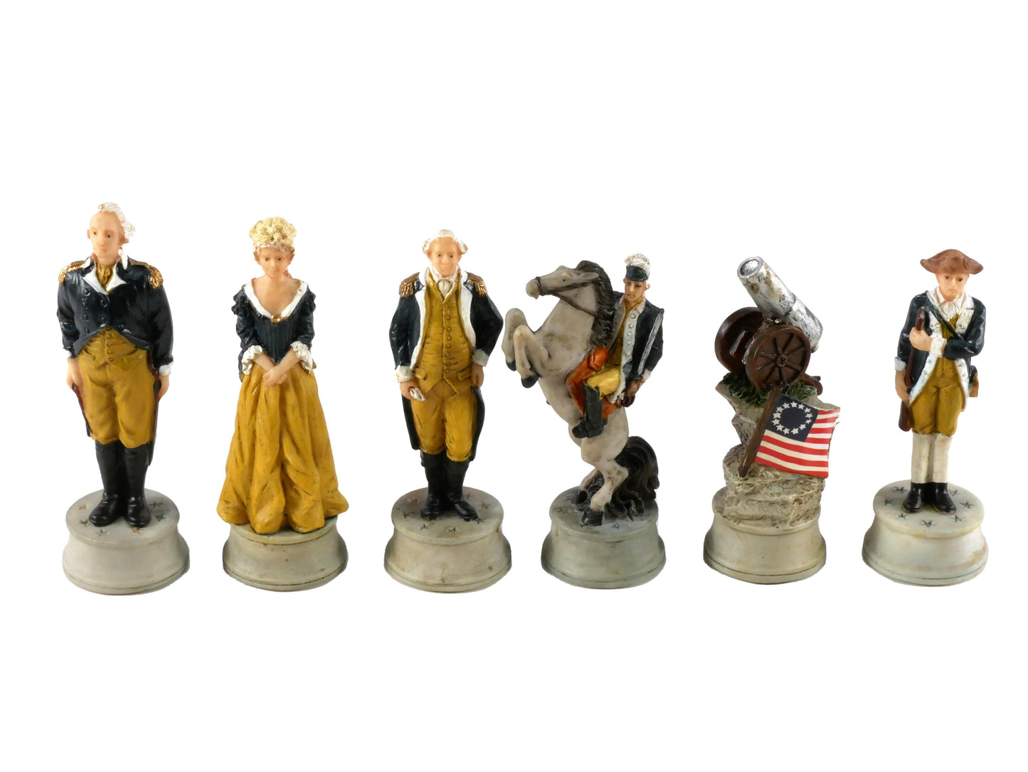 Chess Pieces - Resin - American Revolution -